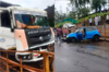 Belthangady: Car driver seriously injured in collision with tipper